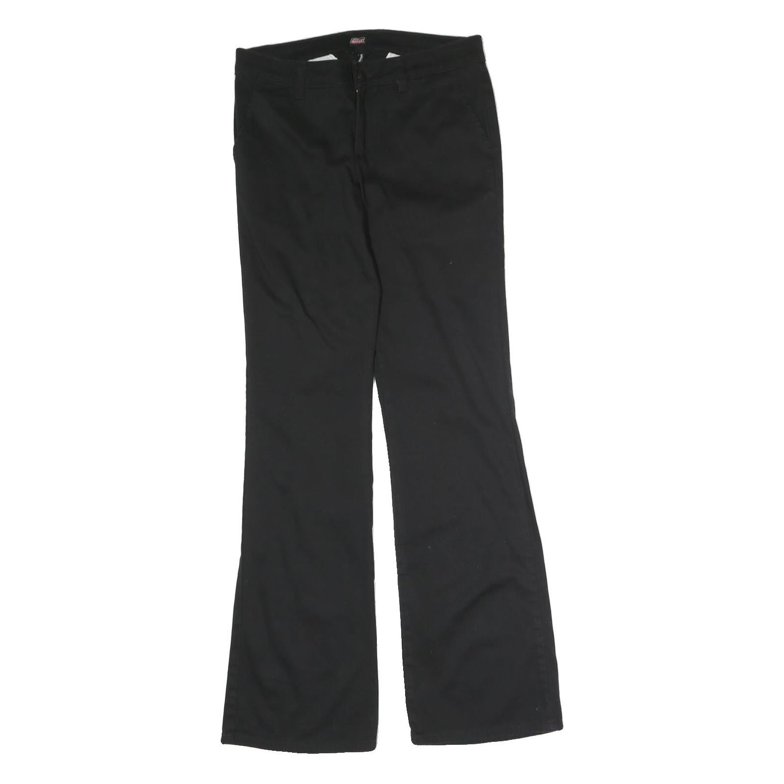 DICKIES Mens Cotton Black Regular Fit Straight Leg Trousers W28 L30 Workwear Refurbished - N/A refurbished available on Cerqular