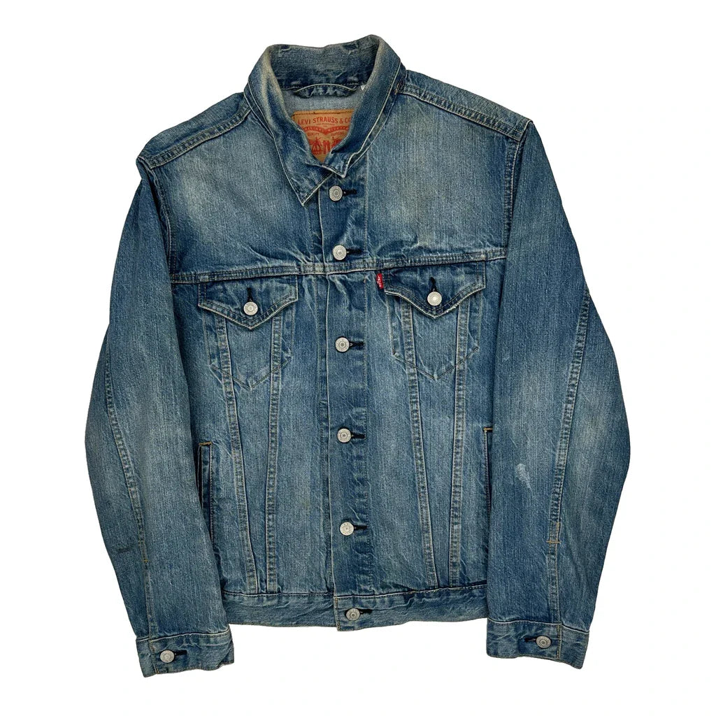 Buy Levis Denim Jacket - Small Blue Denim Refurbished - $66.99 Levis Denim Jacket - Small Blue Denim Refurbished - Thrifted (note: this is a term often used to describe second- refurbished available on Cerqular