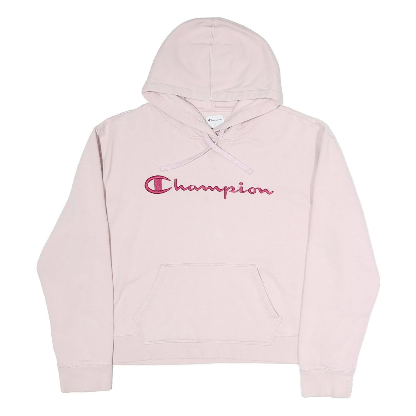 CHAMPION Womens Pink Pullover Hoodie XL Cotton Blend Casual Oversized Refurbished - N/A refurbished available on Cerqular