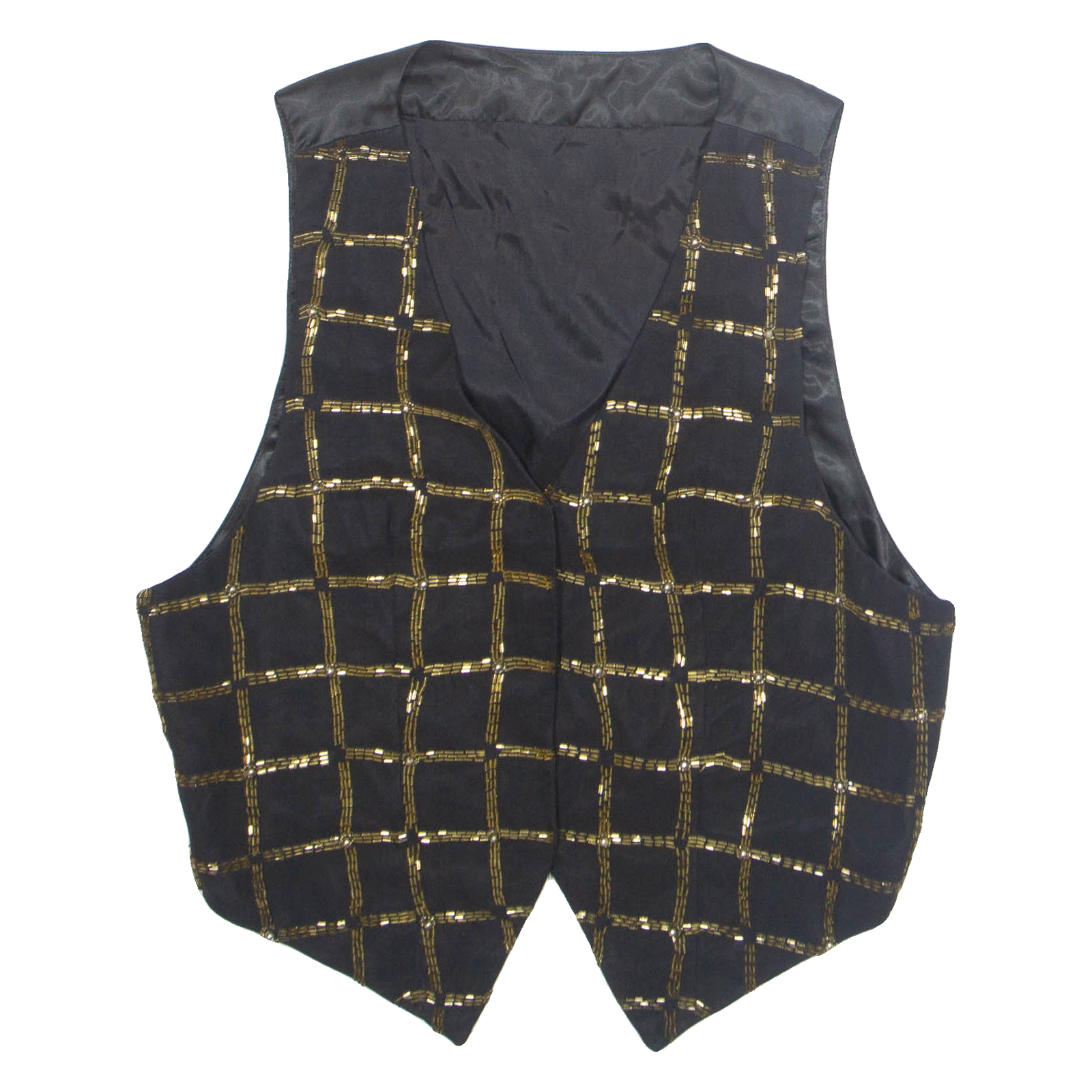 Womens Printed Waistcoat Black V-Neck Sleeveless M Refurbished - N/A refurbished available on Cerqular
