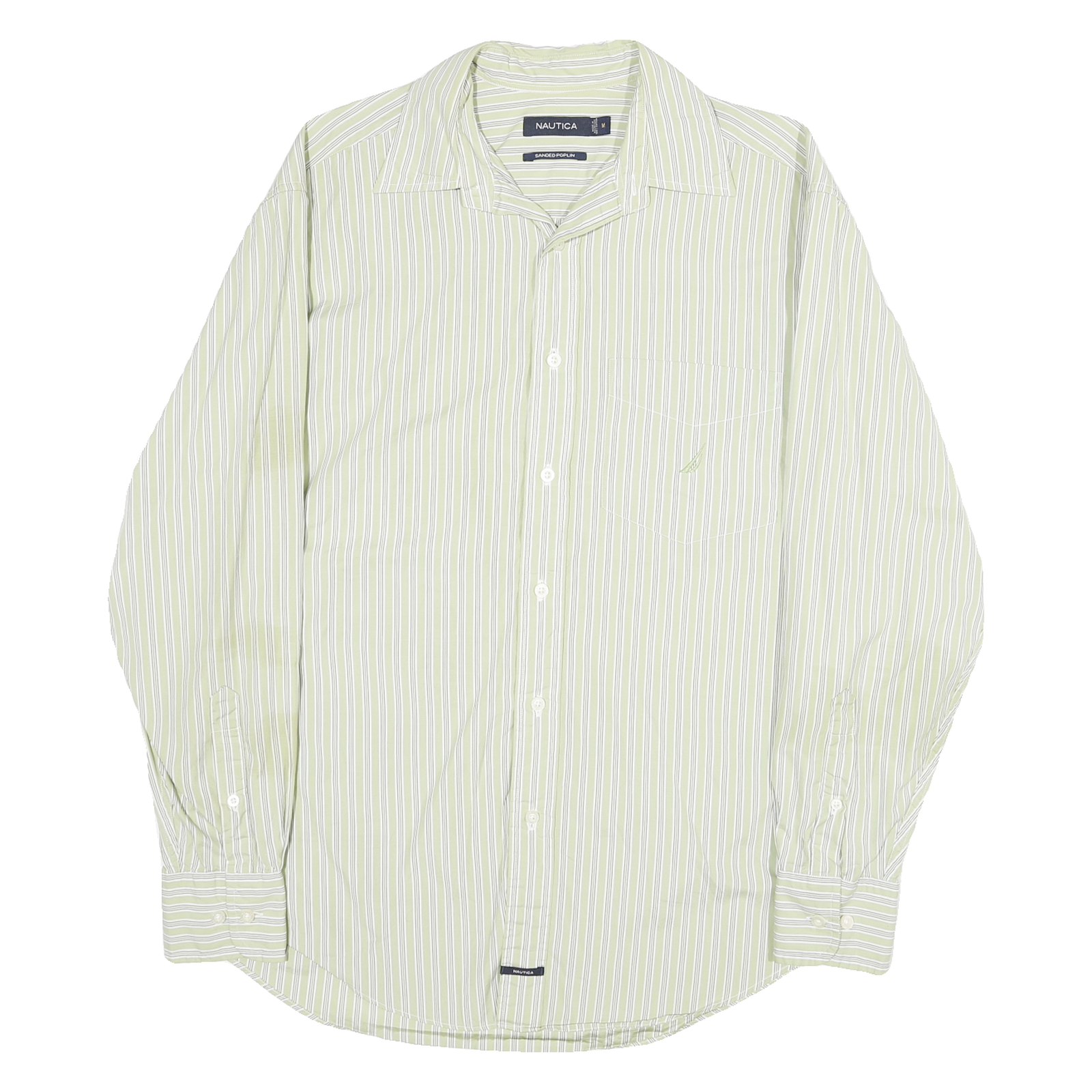 Buy NAUTICA Mens Green & White Striped Cotton Shirt M Long Sleeve Casual Refurbished - $23.39 NAUTICA Mens Green & White Striped Cotton Shirt M Long Sleeve Casual Refurbished - N/A refurbished available on Cerqular