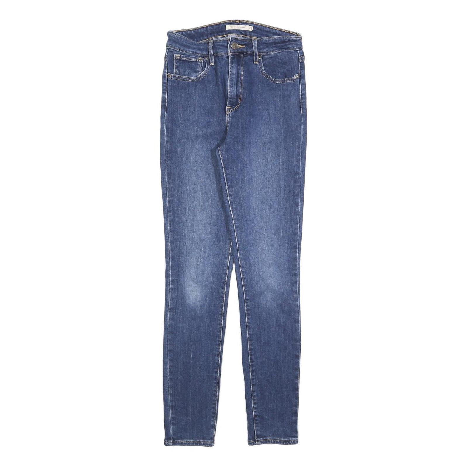 LEVI'S 721 Womens Jeans Blue Slim Skinny Denim Medium W26 L28 Stylish Stretch Refurbished - N/A refurbished available on Cerqular