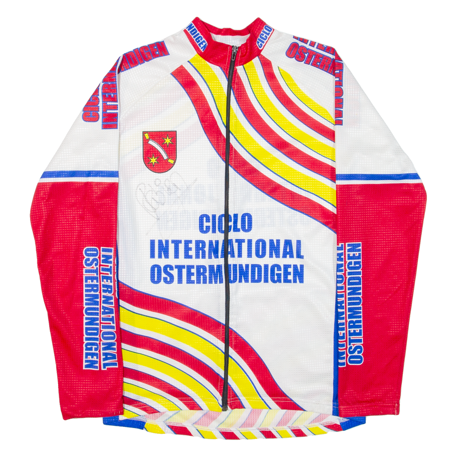 VALENTINA Signed Cycling Full-zip Ciclo International Ostermundigen Mens Jersey White L Refurbished - N/A refurbished available on Cerqular