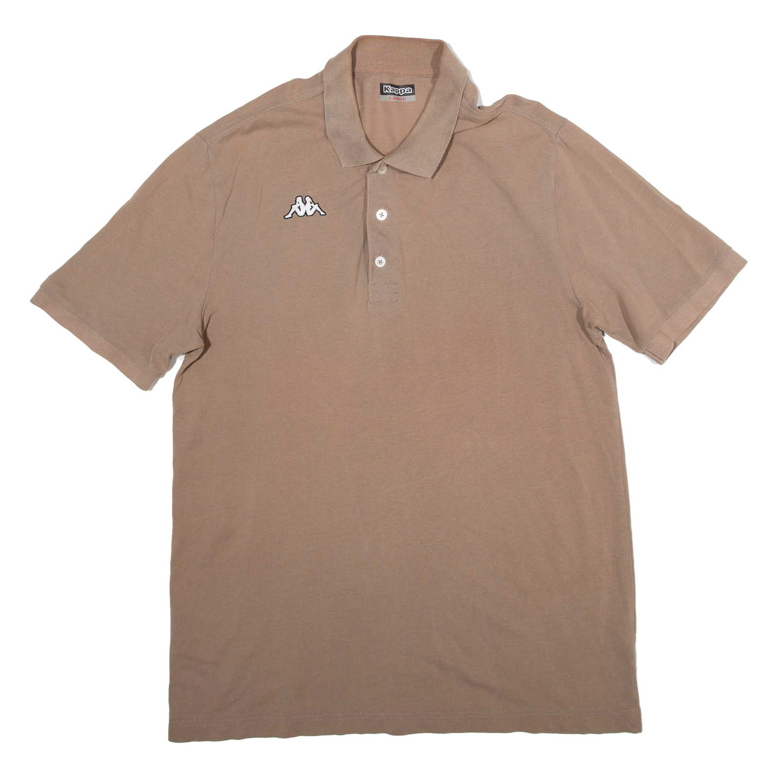 KAPPA Mens Polo Shirt Brown L Refurbished - N/A refurbished available on Cerqular