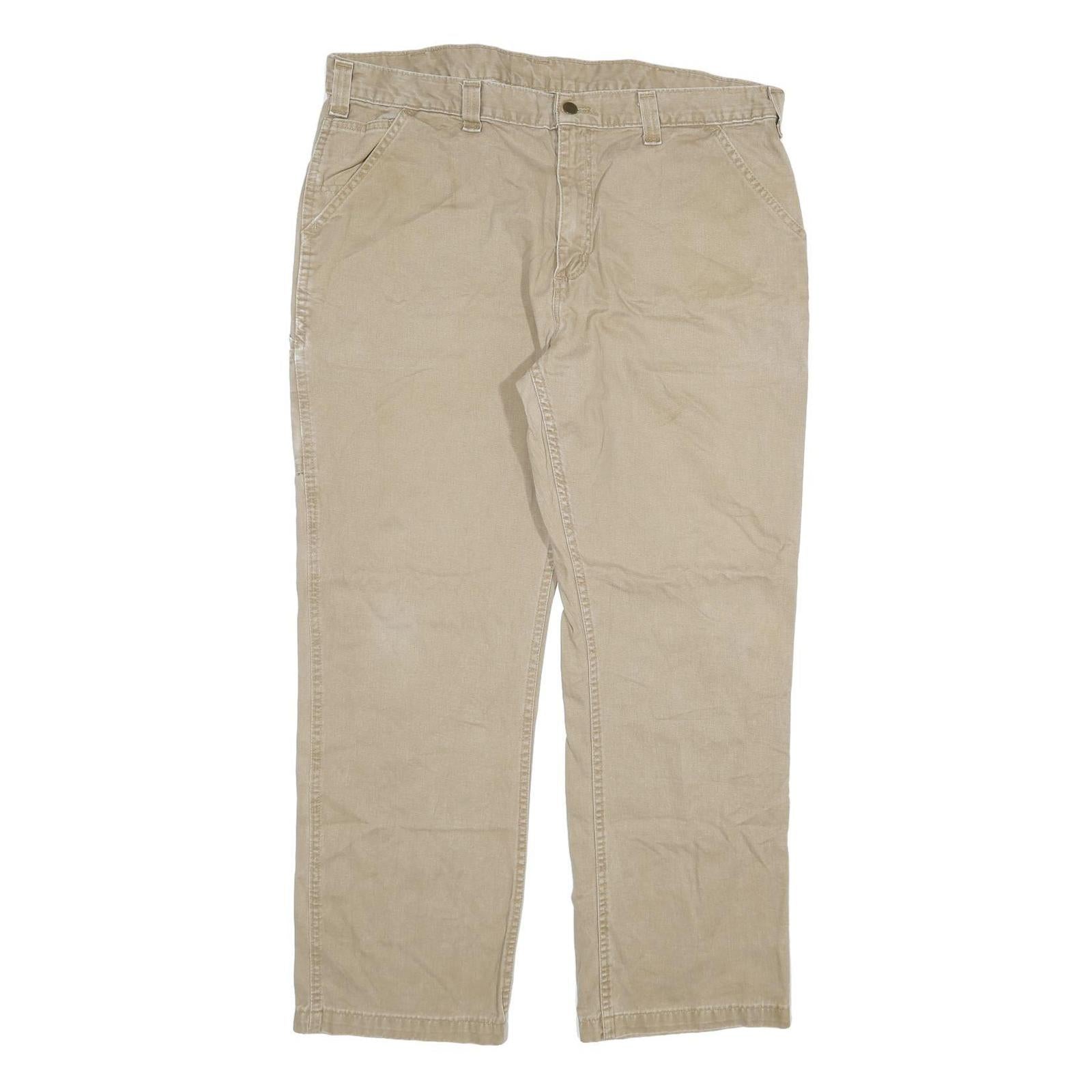 CARHARTT Mens Jeans Beige Relaxed Straight Denim W40 L32 Durable Workwear Refurbished - N/A refurbished available on Cerqular