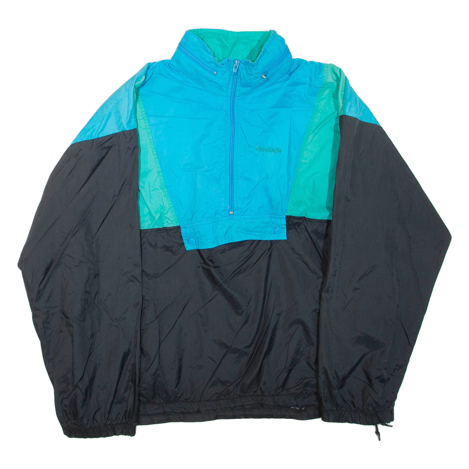 REEBOK Mens Track Jacket Black Nylon M Refurbished - N/A refurbished available on Cerqular