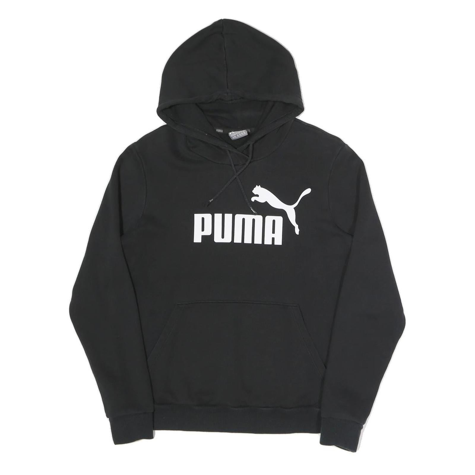 PUMA Womens Black Hoodie UK 16 Cotton Blend Pullover Casual Sweatshirt Refurbished - N/A refurbished available on Cerqular