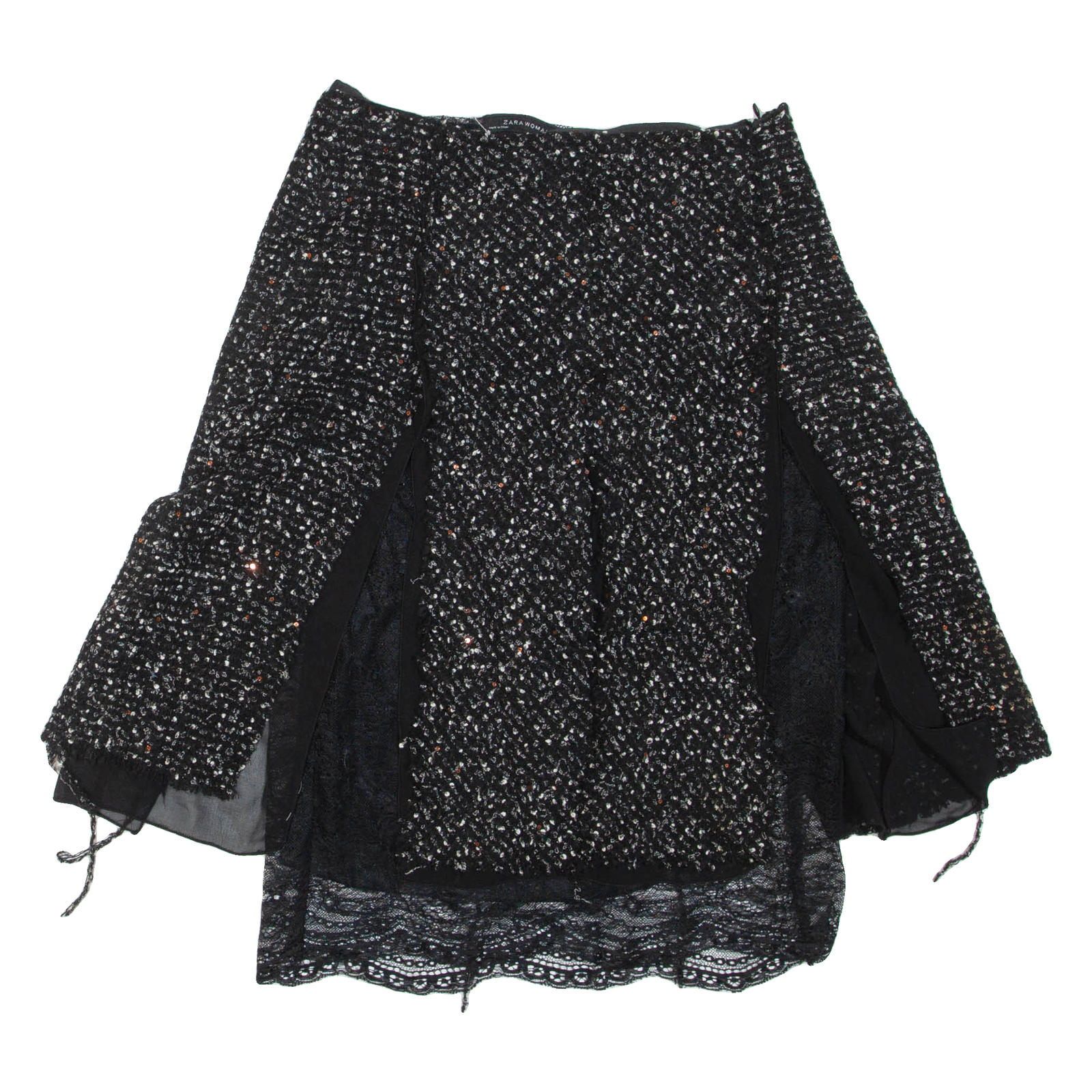 ZARA Womens Straight Skirt Black Knee Length S Refurbished - N/A refurbished available on Cerqular