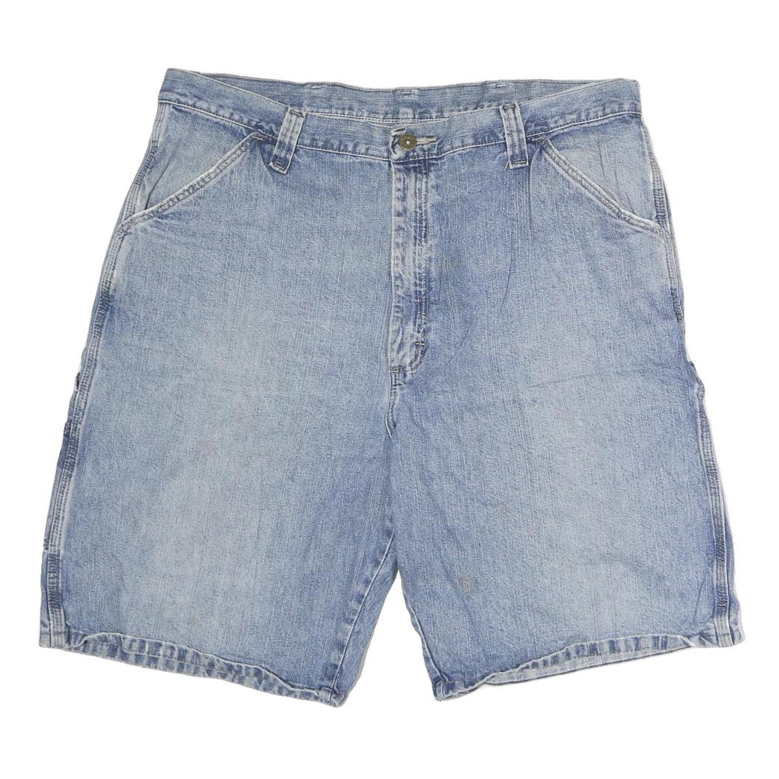 WRANGLER Mens Denim Blue Casual Shorts XL W38 Classic Fit Workwear Refurbished - N/A refurbished available on Cerqular