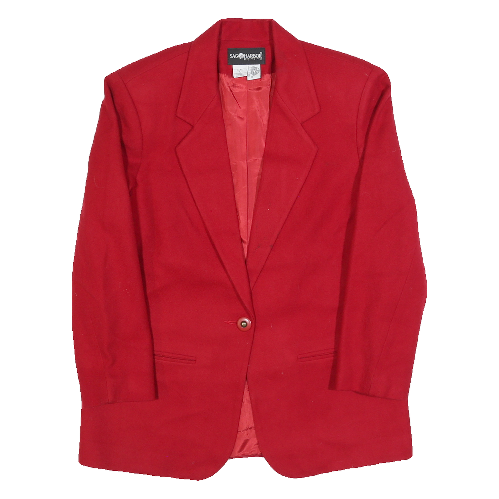 Buy SAG HARBOR Womens Red Wool Blazer Tailored Jacket M Button Closure Plain Refurbished - $38.99 SAG HARBOR Womens Red Wool Blazer Tailored Jacket M Button Closure Plain Refurbished - N/A refurbished available on Cerqular