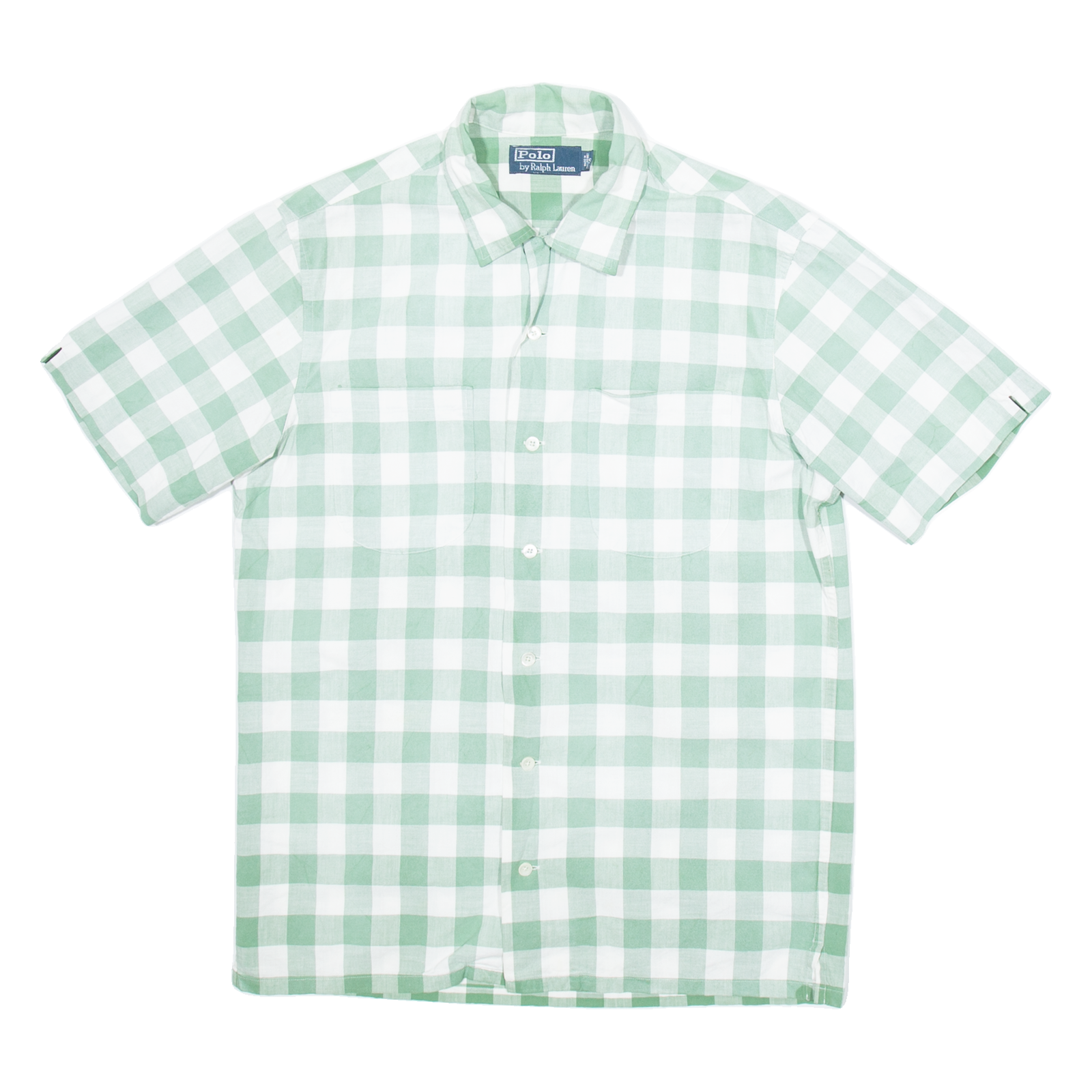 POLO RALPH LAUREN Mens Shirt Green Check S Refurbished - N/A refurbished available on Cerqular