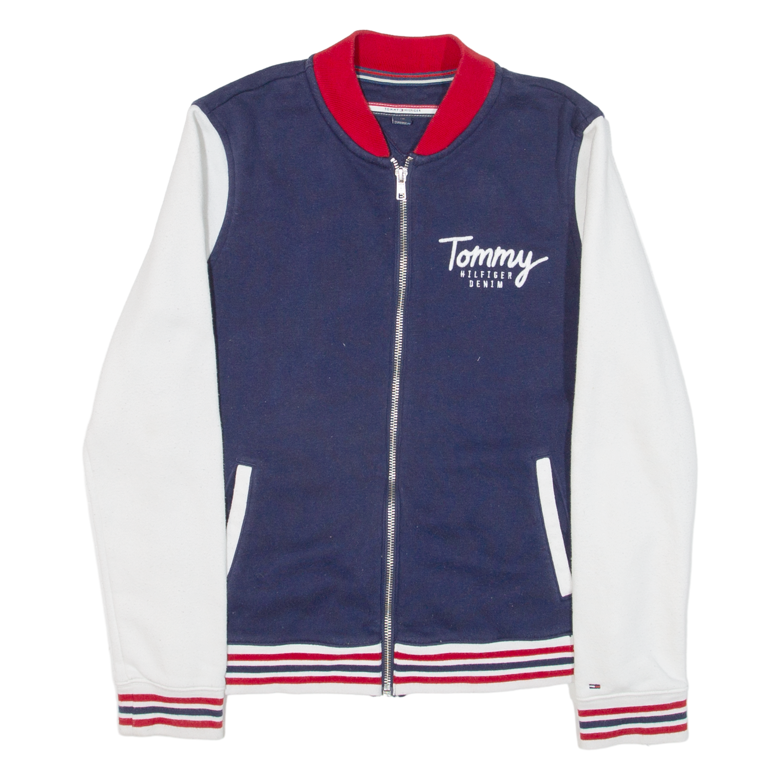 TOMMY HILFIGER Womens Bomber Jacket Blue XS Refurbished - N/A refurbished available on Cerqular