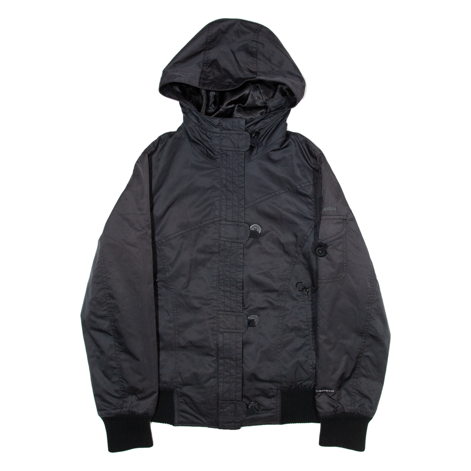 COLUMBIA Insulated Womens Jacket Black Hooded S Refurbished - N/A refurbished available on Cerqular