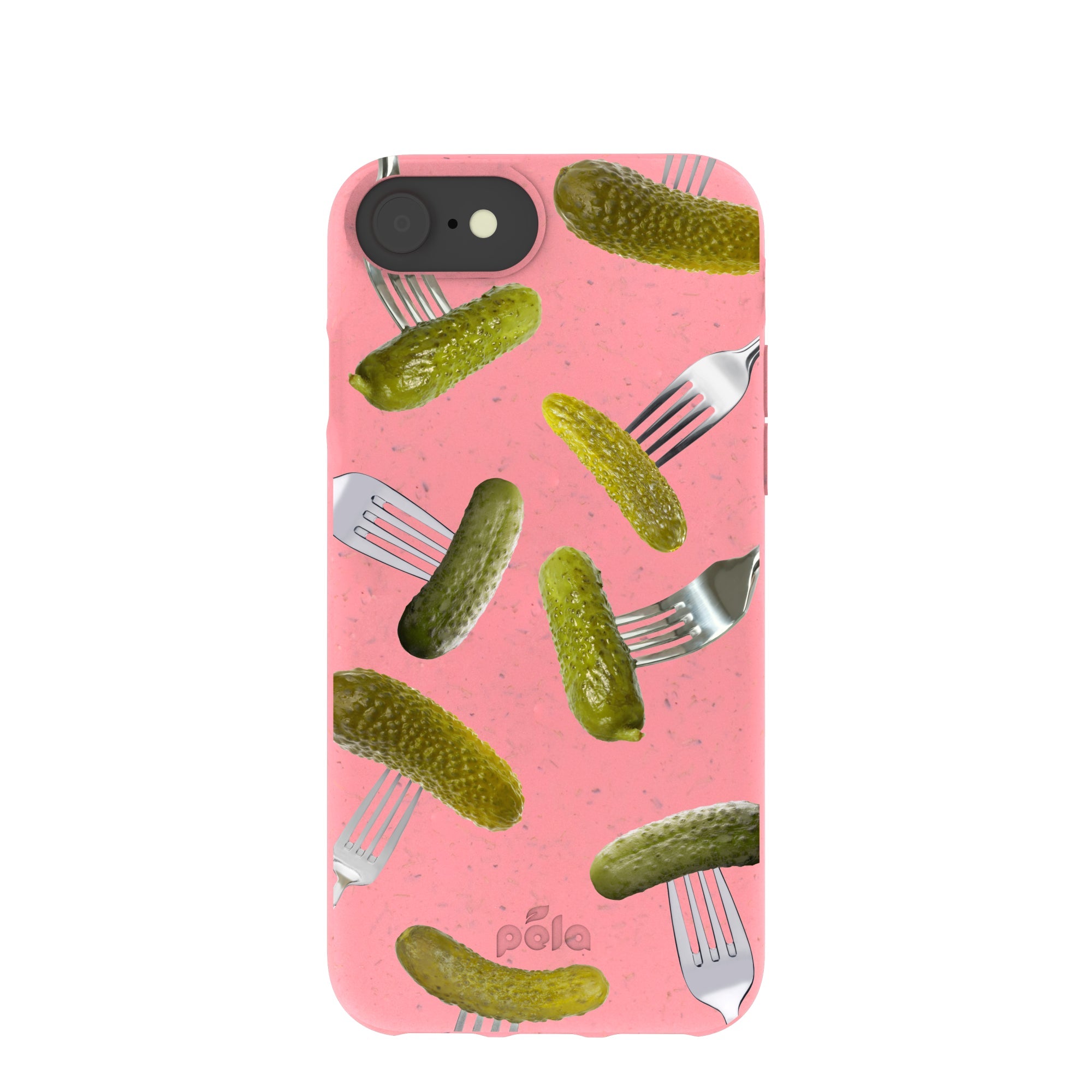 Bubblegum Pink Pickle Party iPhone 6/6s/7/8/SE Case Refurbished - Pela Case refurbished available on Cerqular