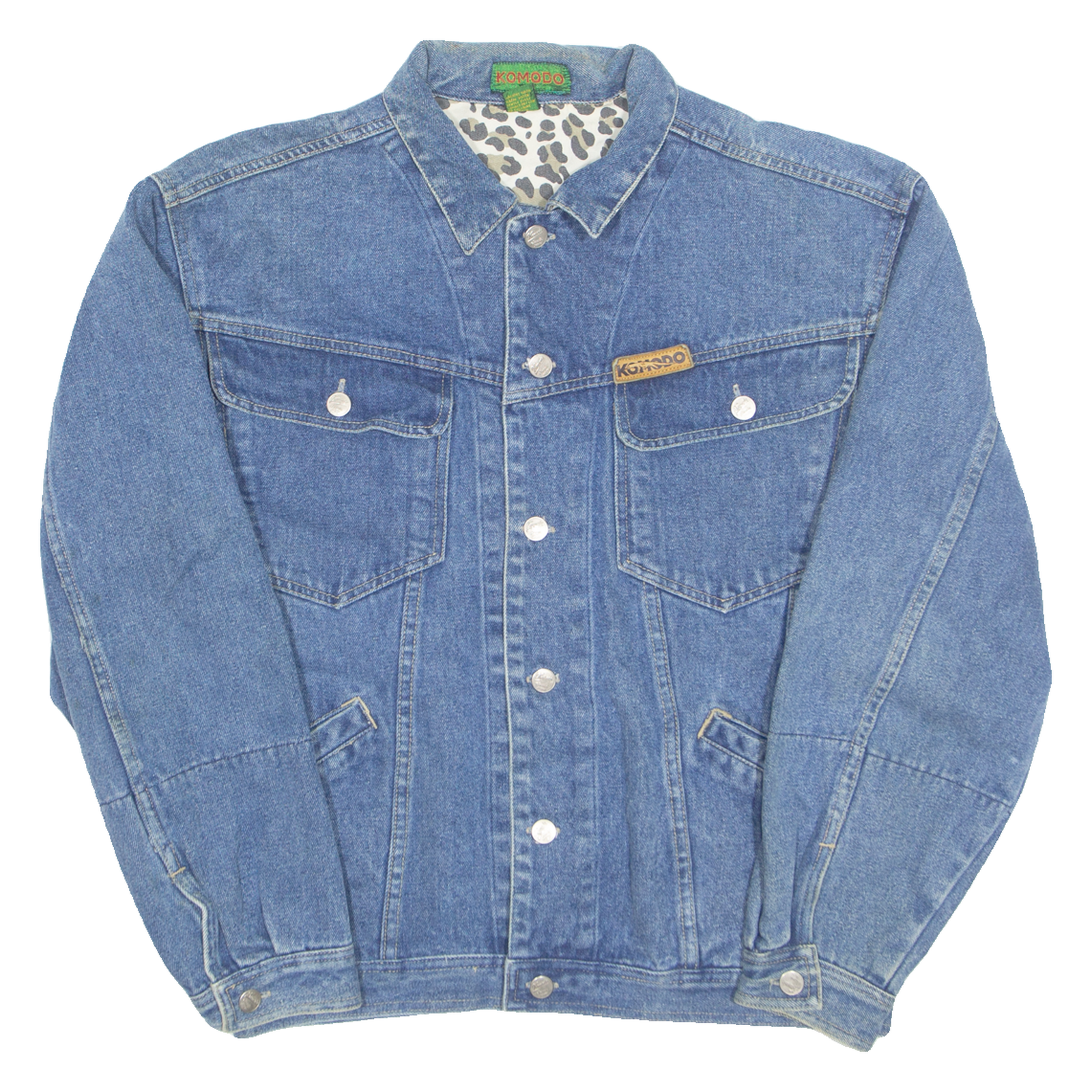 KOMODO Mens Denim Jacket Blue 90s L Refurbished - N/A refurbished available on Cerqular