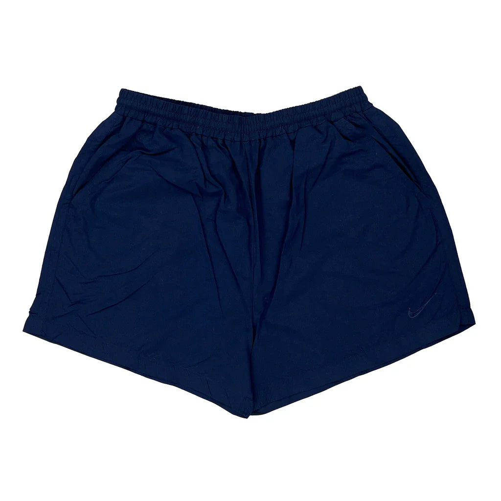 Nike Sport Shorts - XL Blue Polyester Refurbished - Thrifted (note: this is a term often used to describe second- refurbished available on Cerqular