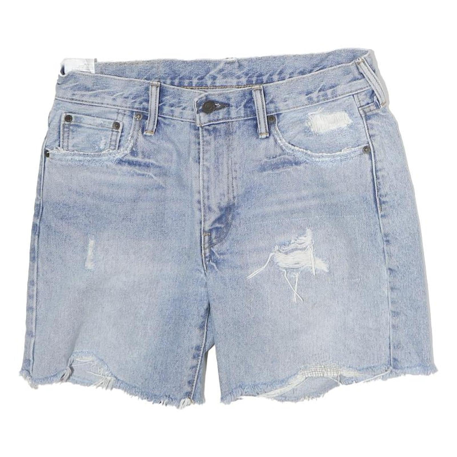 LEVI'S Womens Shorts Blue Denim Distressed M W32 Casual Summer Wear Refurbished - N/A refurbished available on Cerqular