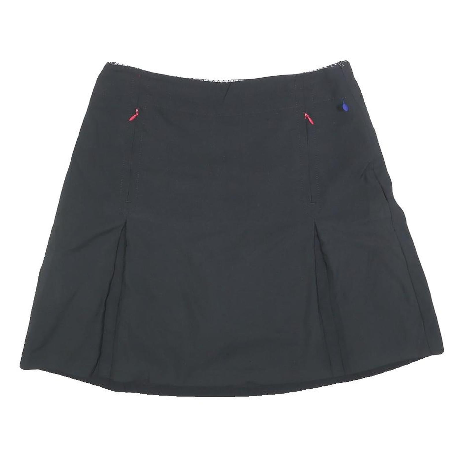 NIKE Womens Black Mini Polyester Blend Skort Athletic Casual M Zip Pockets Refurbished - N/A refurbished available on Cerqular