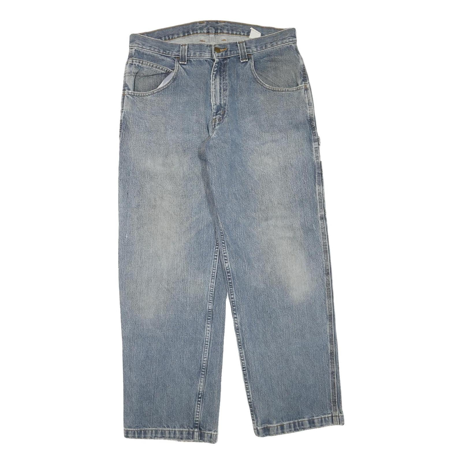 CARHARTT Mens Jeans Blue Regular Loose Denim Light W36 L32 Workwear Utility Refurbished - N/A refurbished available on Cerqular