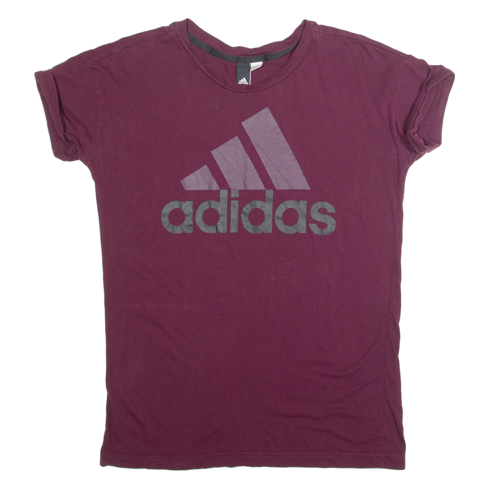 ADIDAS Womens T-Shirt Maroon S Refurbished - N/A refurbished available on Cerqular