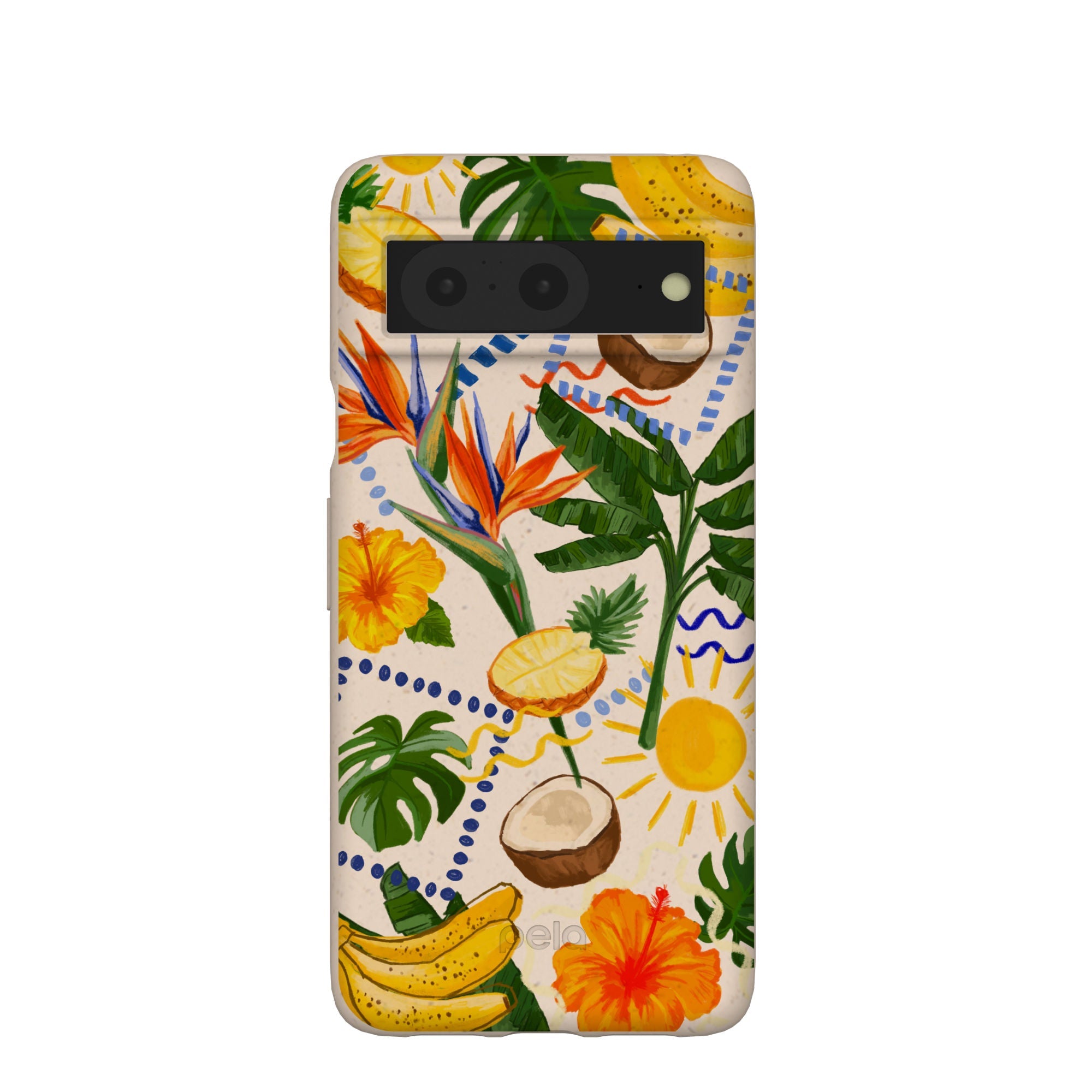 Seashell Tropics Google Pixel 8 Case Refurbished - Pela Case refurbished available on Cerqular