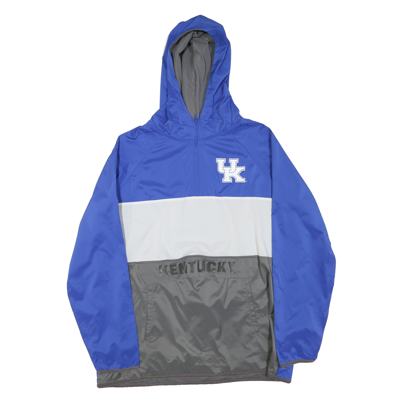 Buy FANATICS Mens Blue & Grey Kentucky Zip Jacket XL Polyester Blend Sportswear Refurbished - $33.79 FANATICS Mens Blue & Grey Kentucky Zip Jacket XL Polyester Blend Sportswear Refurbished - N/A refurbished available on Cerqular