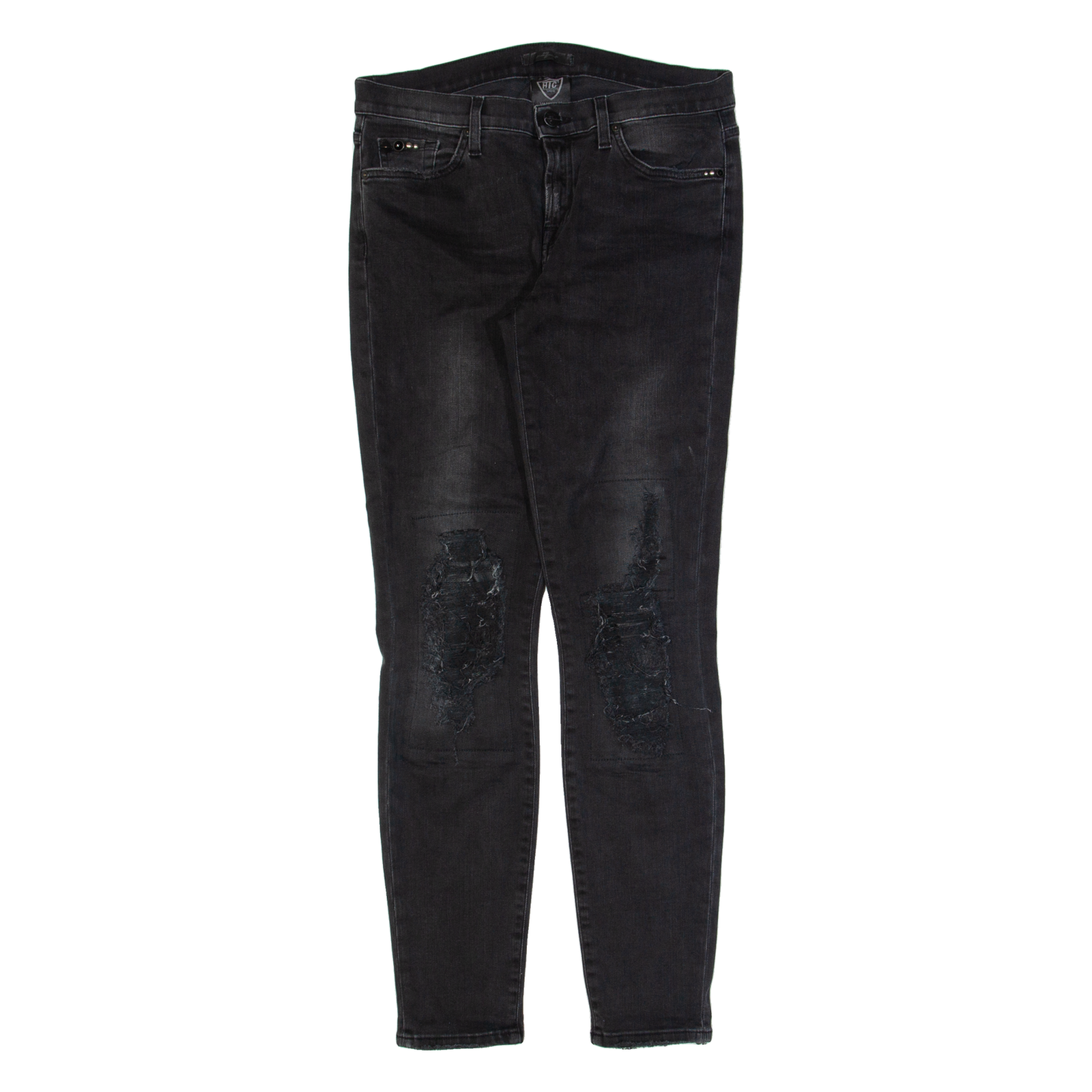 Buy 7 FOR ALL MANKIND Distressed Womens Jeans Black Slim Skinny Stone Wash W29 L32 Refurbished - $36.39 7 FOR ALL MANKIND Distressed Womens Jeans Black Slim Skinny Stone Wash W29 L32 Refurbished - N/A refurbished available on Cerqular