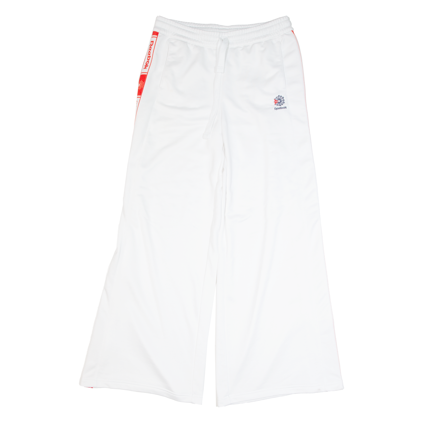 REEBOK CLASSIC Womens Sweatpants White Wide-Leg M W30 L31 Refurbished - N/A refurbished available on Cerqular