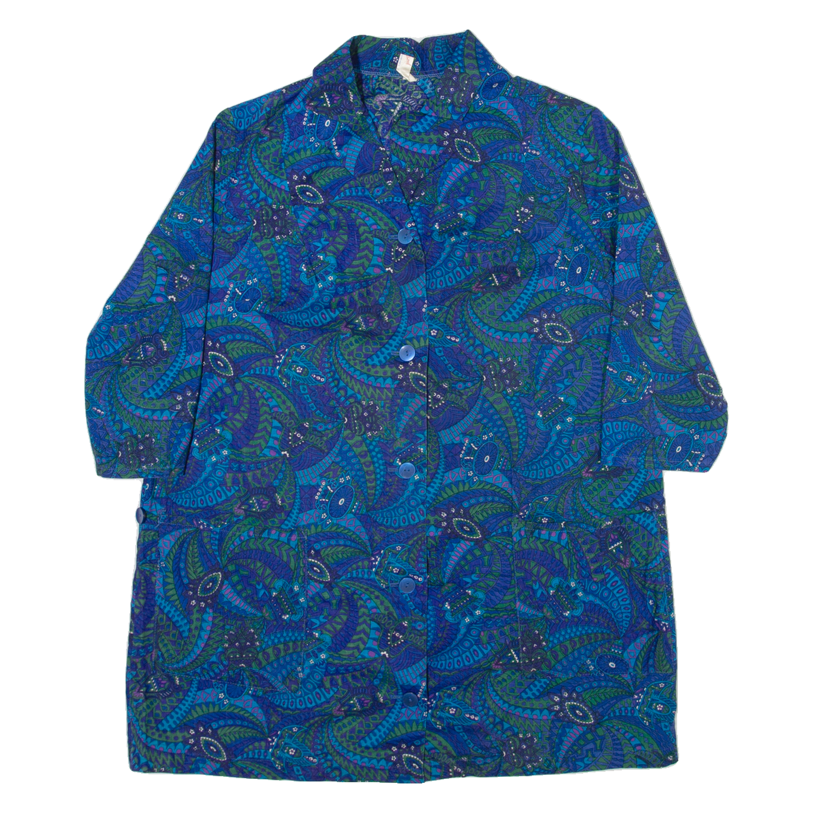 Womens Shirt Blue Crazy Pattern M Refurbished - N/A refurbished available on Cerqular