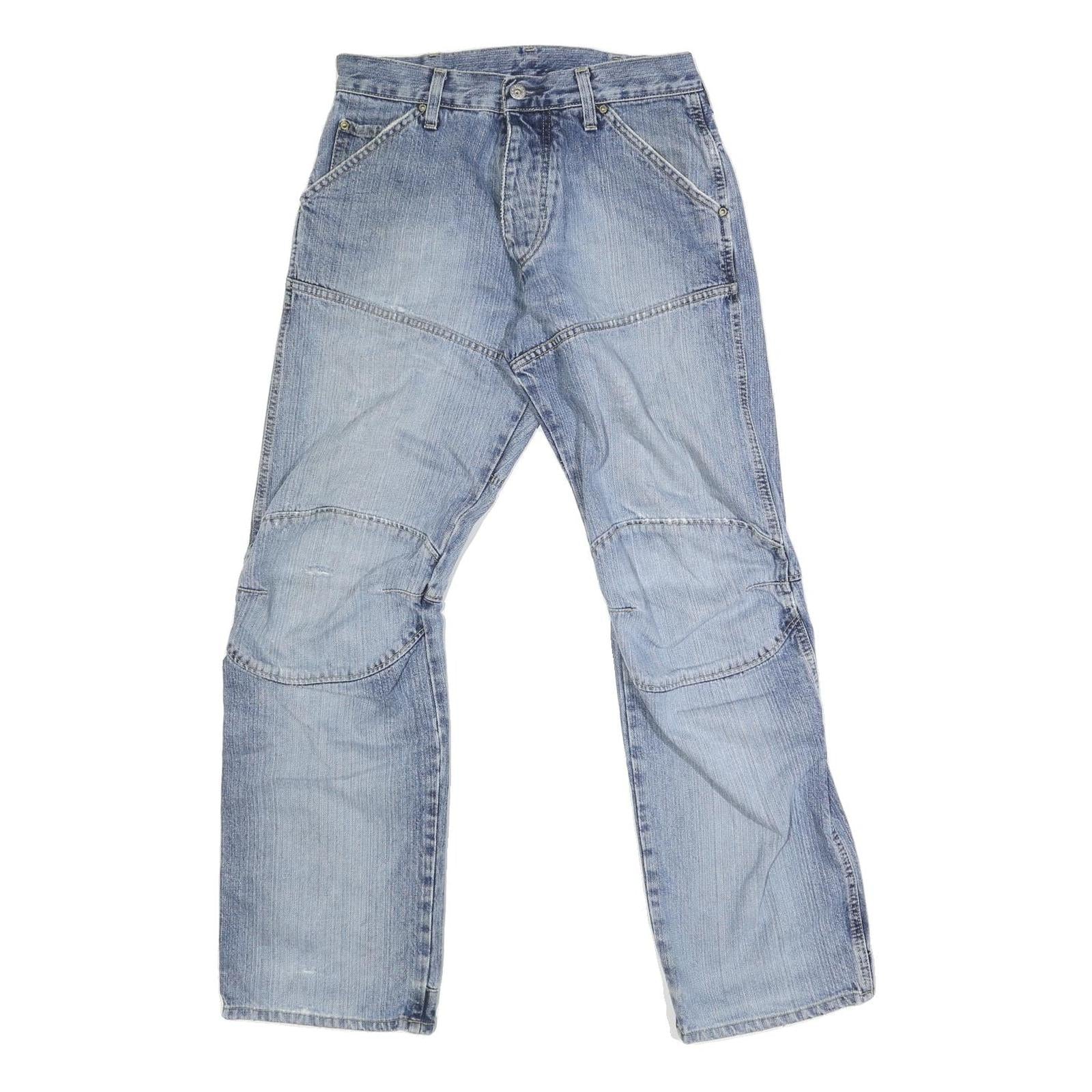 G-STAR Mens Regular Fit Blue Denim Jeans W29 L31 Button Closure Casual Refurbished - N/A refurbished available on Cerqular