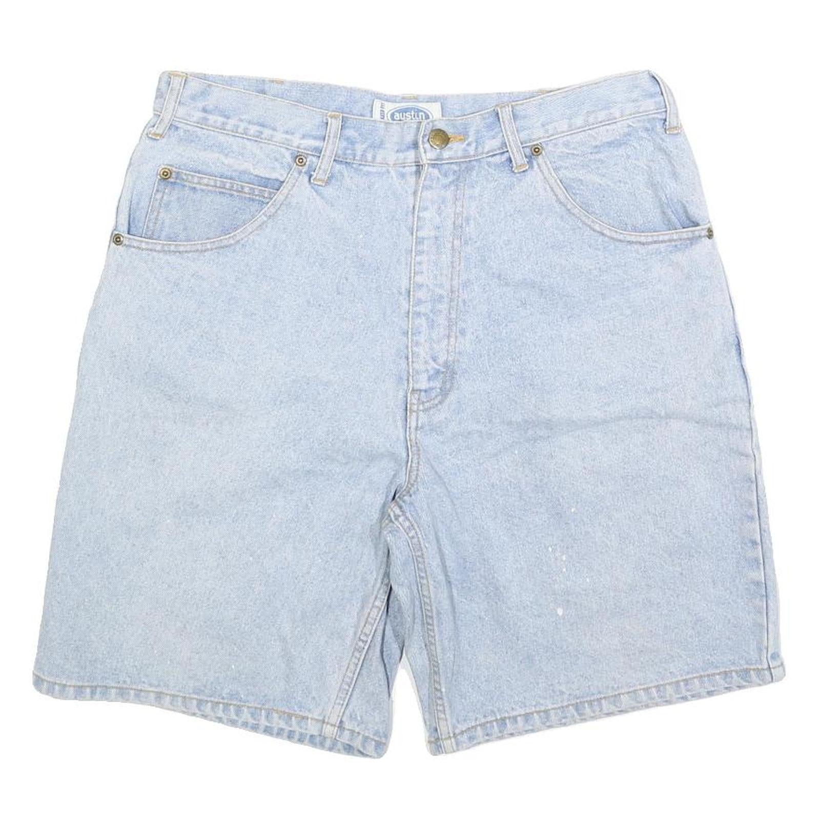 AUSTIN Mens Shorts Blue Casual Denim M W32 Cotton Blend Classic Fit Refurbished - N/A refurbished available on Cerqular