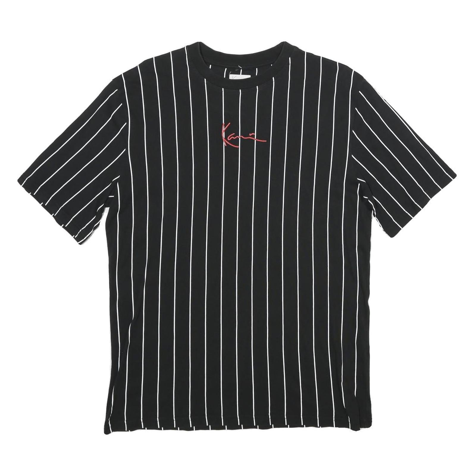 Buy KARL KANI Mens Black & White Pinstripe Graphic T-Shirt S Short Sleeve Crew Neck Refurbished - $37.69 KARL KANI Mens Black & White Pinstripe Graphic T-Shirt S Short Sleeve Crew Neck Refurbished - N/A refurbished available on Cerqular