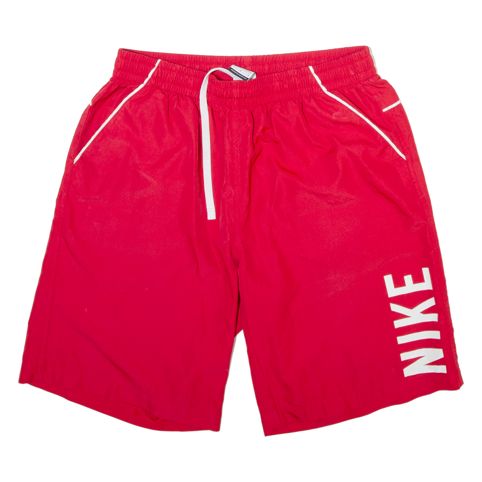 NIKE Mens Casual Shorts Red Relaxed L W30 Refurbished - N/A refurbished available on Cerqular