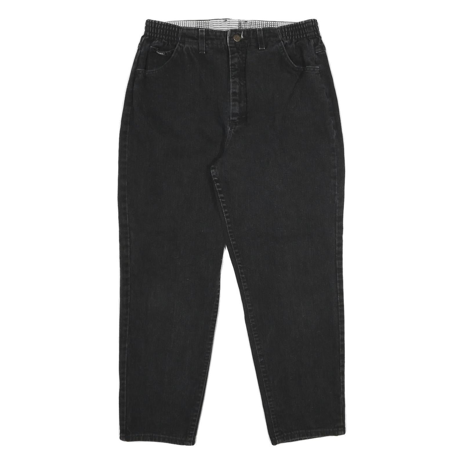 LEE Womens Black Relaxed Straight Denim W32 L28 Comfortable Classic Style Refurbished - N/A refurbished available on Cerqular