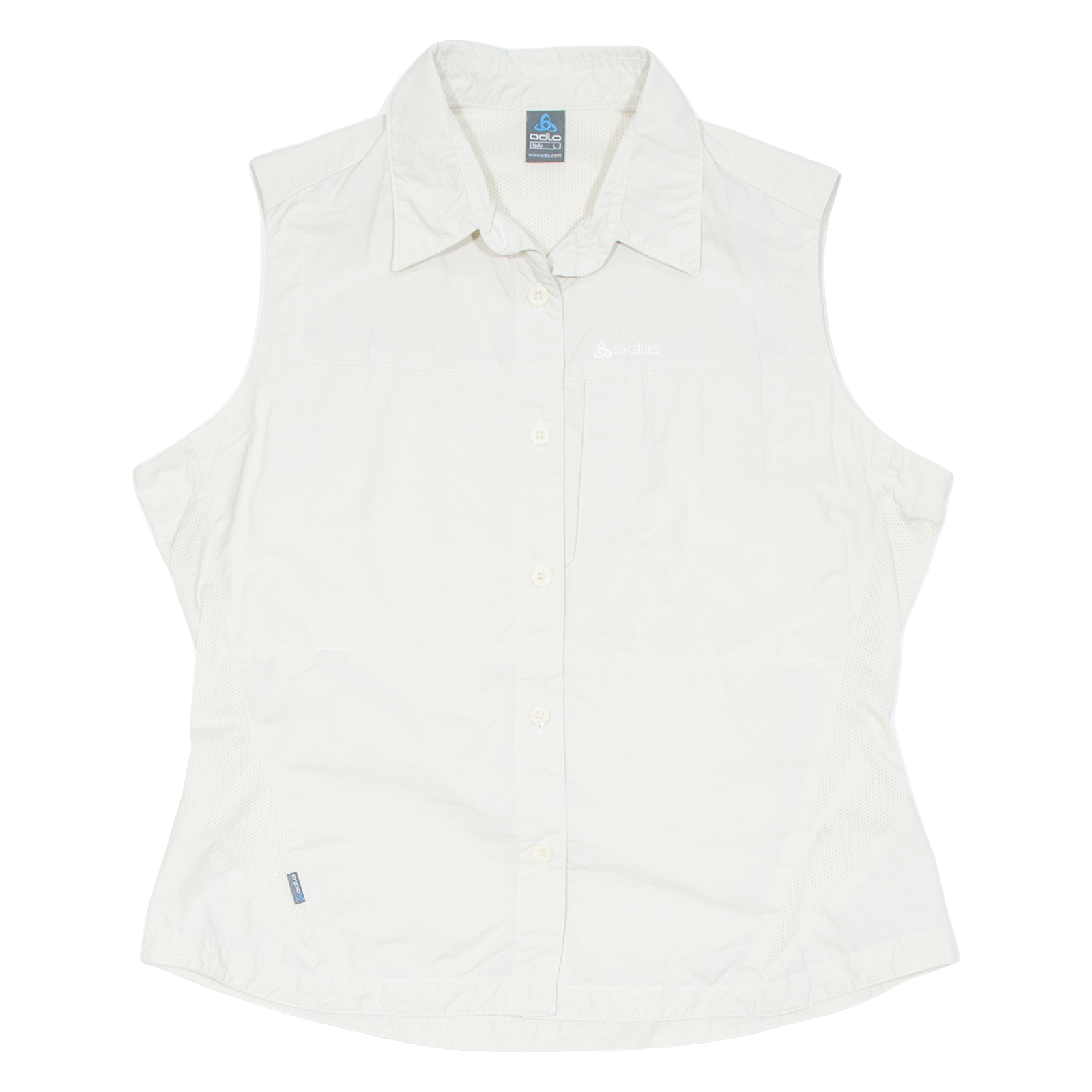 ODLO Womens Plain Shirt Beige Sleeveless L Refurbished - N/A refurbished available on Cerqular