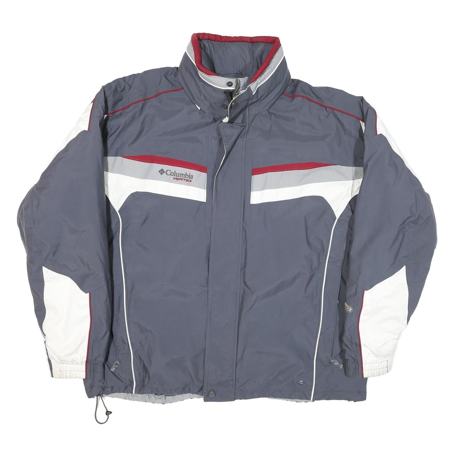 COLUMBIA Mens Blue & White Vertex Jacket XL Polyester Casual Outdoor Sportswear Refurbished - N/A refurbished available on Cerqular