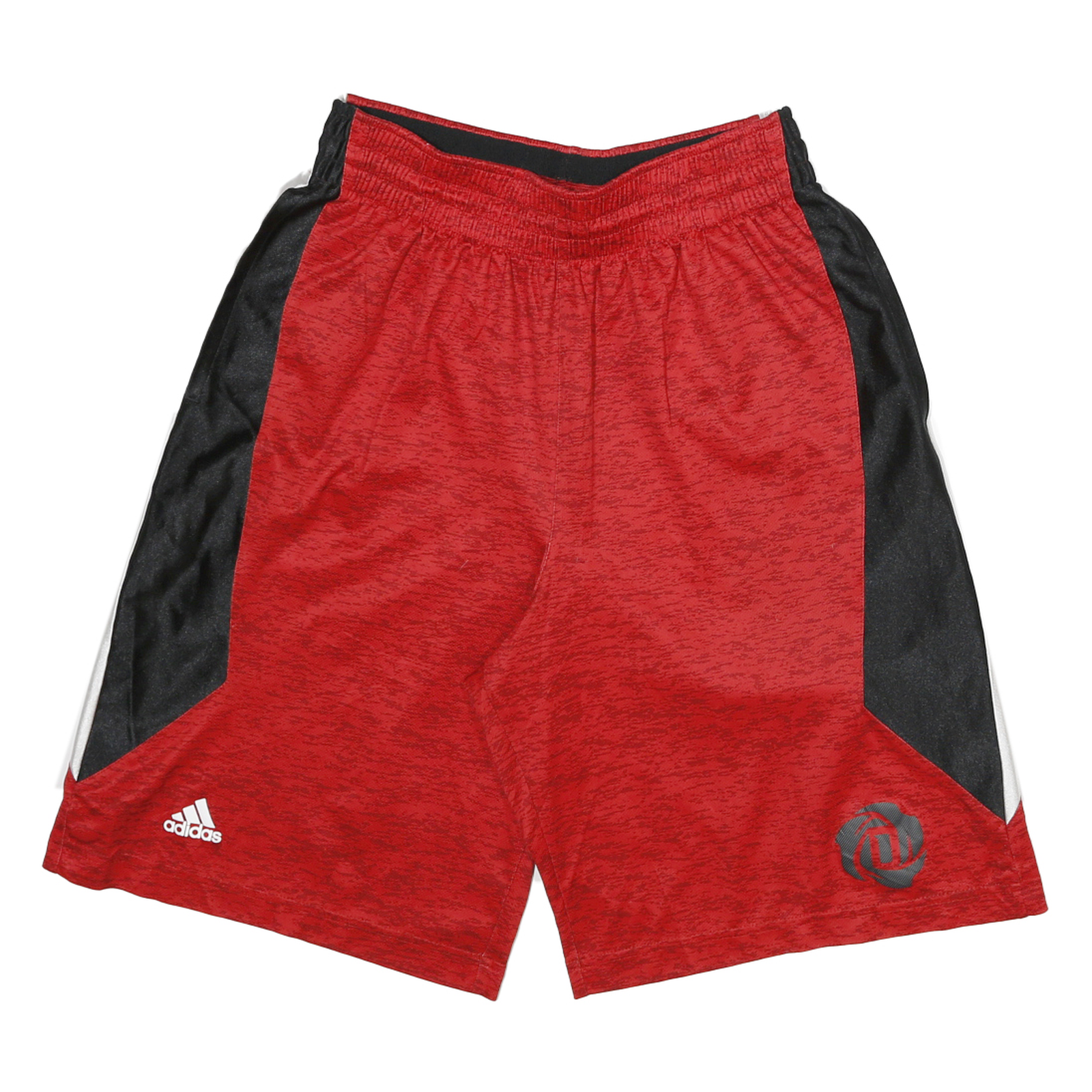 ADIDAS Mens Red & Black Casual Sports Shorts L W26 Polyester Blend Drawstring Refurbished - N/A refurbished available on Cerqular