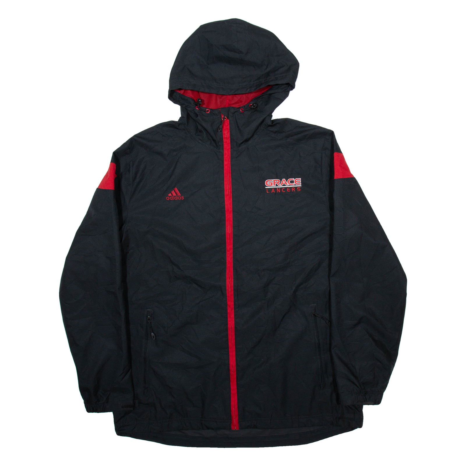 Buy ADIDAS Grace Lancers Mens Track Jacket Black USA Hooded L Refurbished - $36.39 ADIDAS Grace Lancers Mens Track Jacket Black USA Hooded L Refurbished - N/A refurbished available on Cerqular