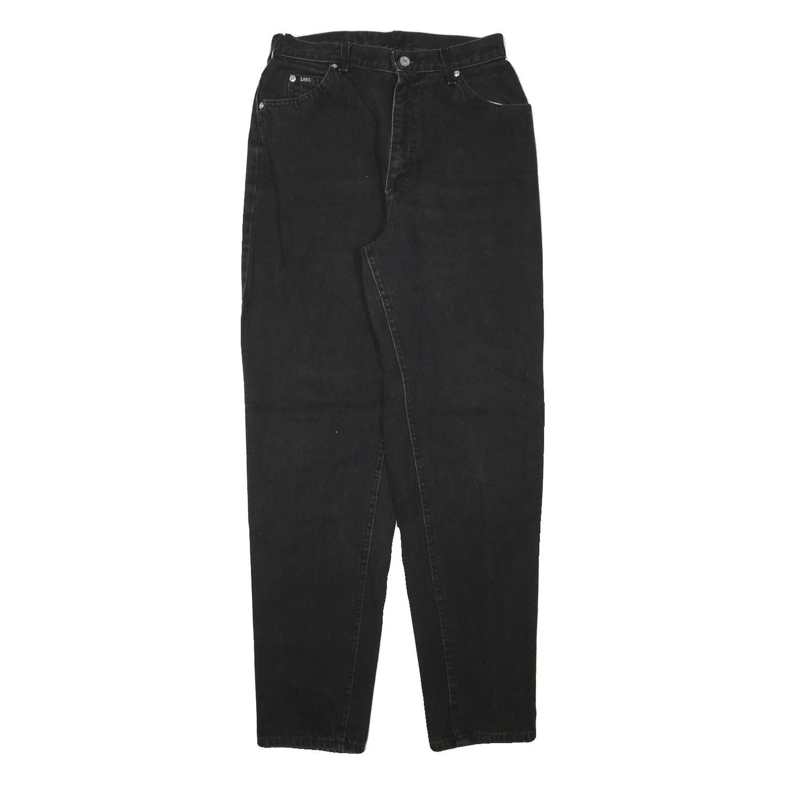 LEE Womens Relaxed Black Denim Jeans W27 L31 Comfortable Cotton Blend Zip Refurbished - N/A refurbished available on Cerqular