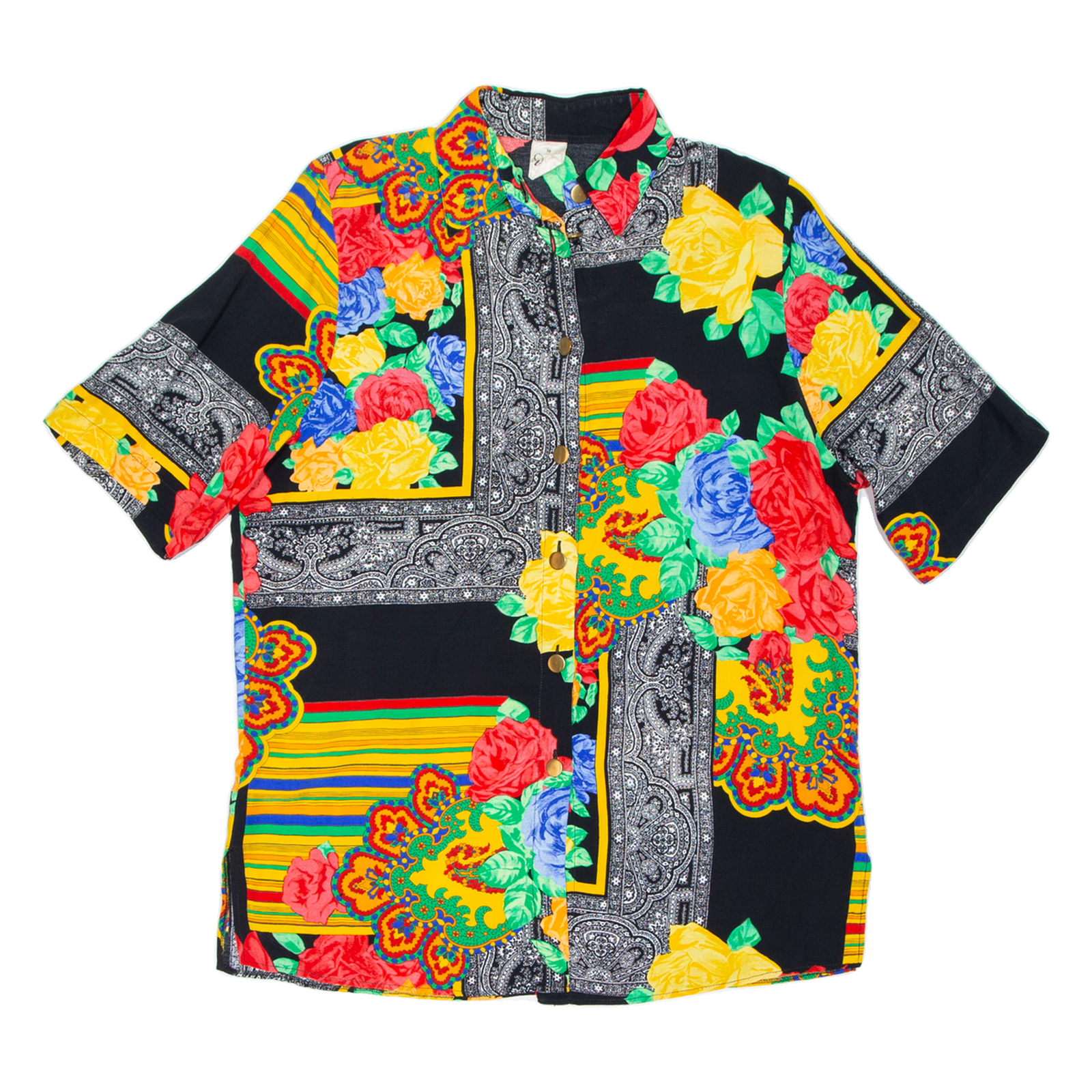 Womens Shirt Black Crazy Pattern M Refurbished - N/A refurbished available on Cerqular