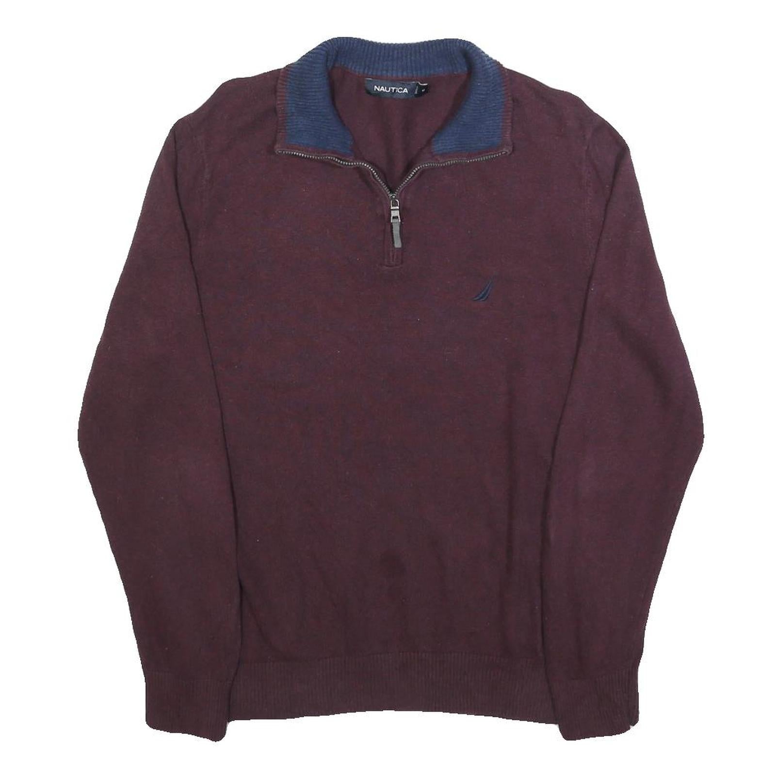 Buy NAUTICA Mens Maroon & Navy Plain Pullover V-Neck Basic Knit M Cotton Blend Refurbished - $25.99 NAUTICA Mens Maroon & Navy Plain Pullover V-Neck Basic Knit M Cotton Blend Refurbished - N/A refurbished available on Cerqular