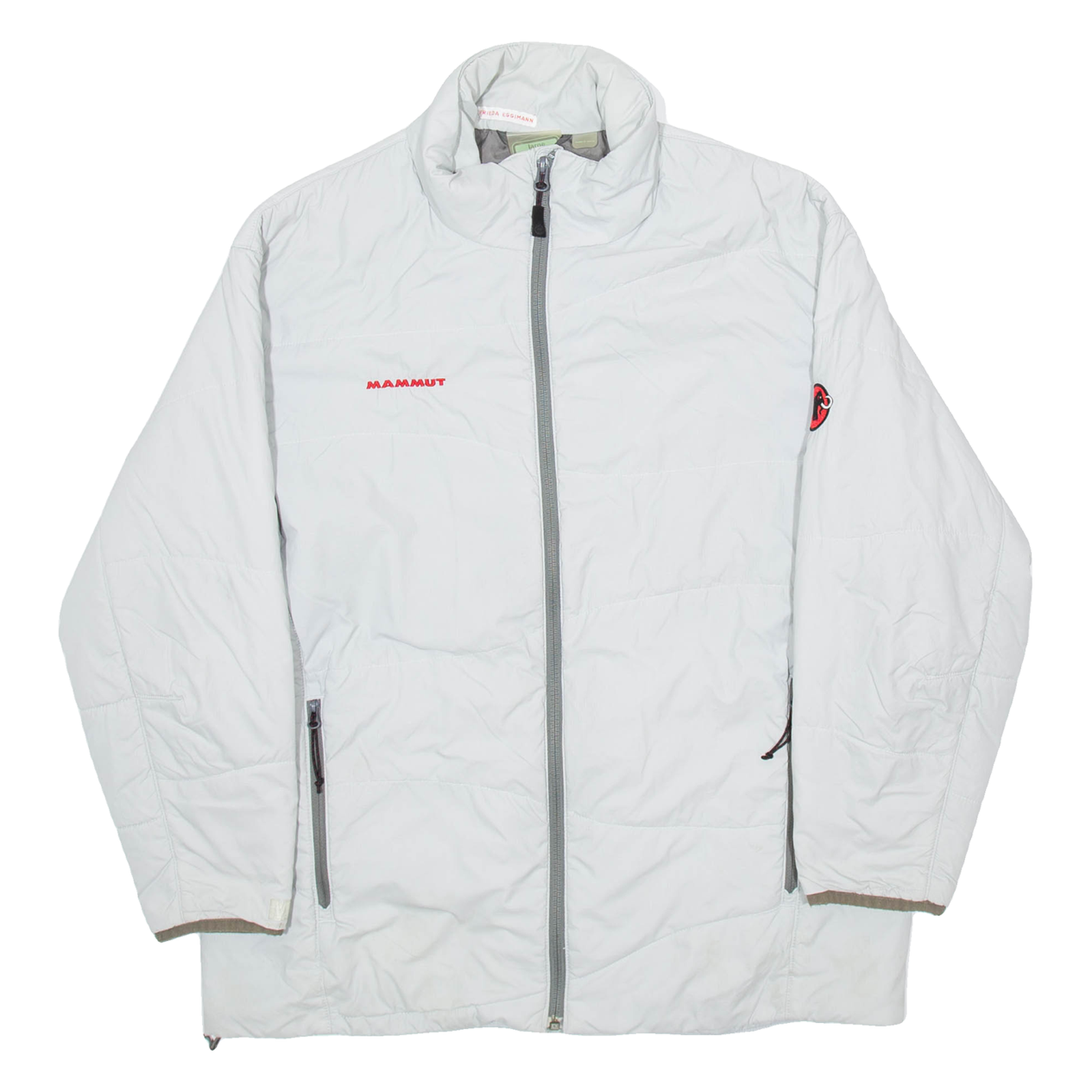 MAMMUT Womens Puffer Coat Grey Hooded L Refurbished - N/A refurbished available on Cerqular