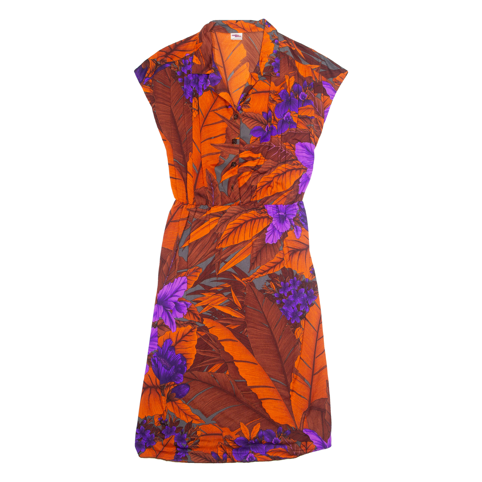 Buy MALIBU BEACH Womens A-Line Dress Orange Floral Short Sleeve Midi M Refurbished - $27.29 MALIBU BEACH Womens A-Line Dress Orange Floral Short Sleeve Midi M Refurbished - N/A refurbished available on Cerqular