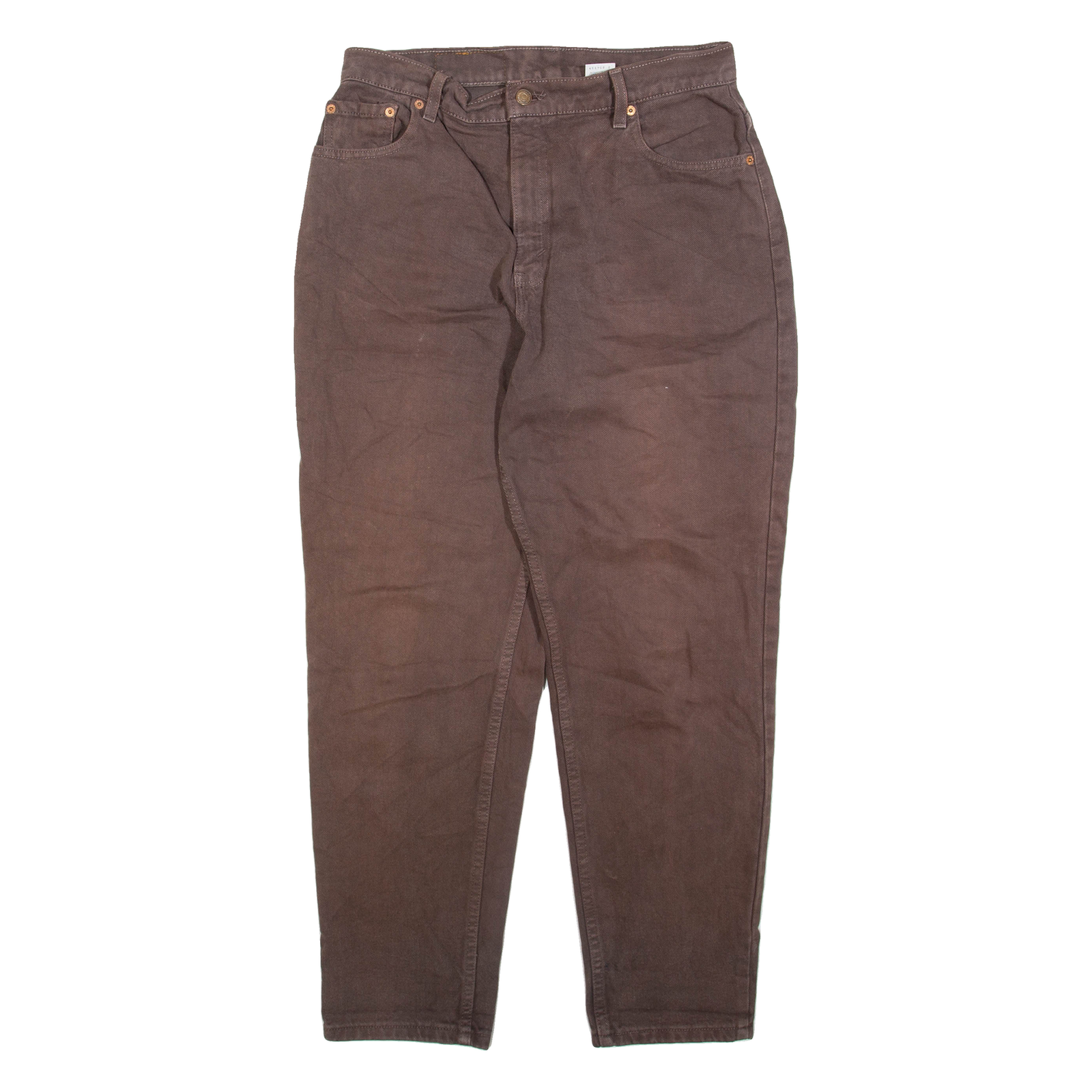 LEVI'S 551 Womens Jeans Brown Relaxed Tapered W30 L30 Refurbished - N/A refurbished available on Cerqular
