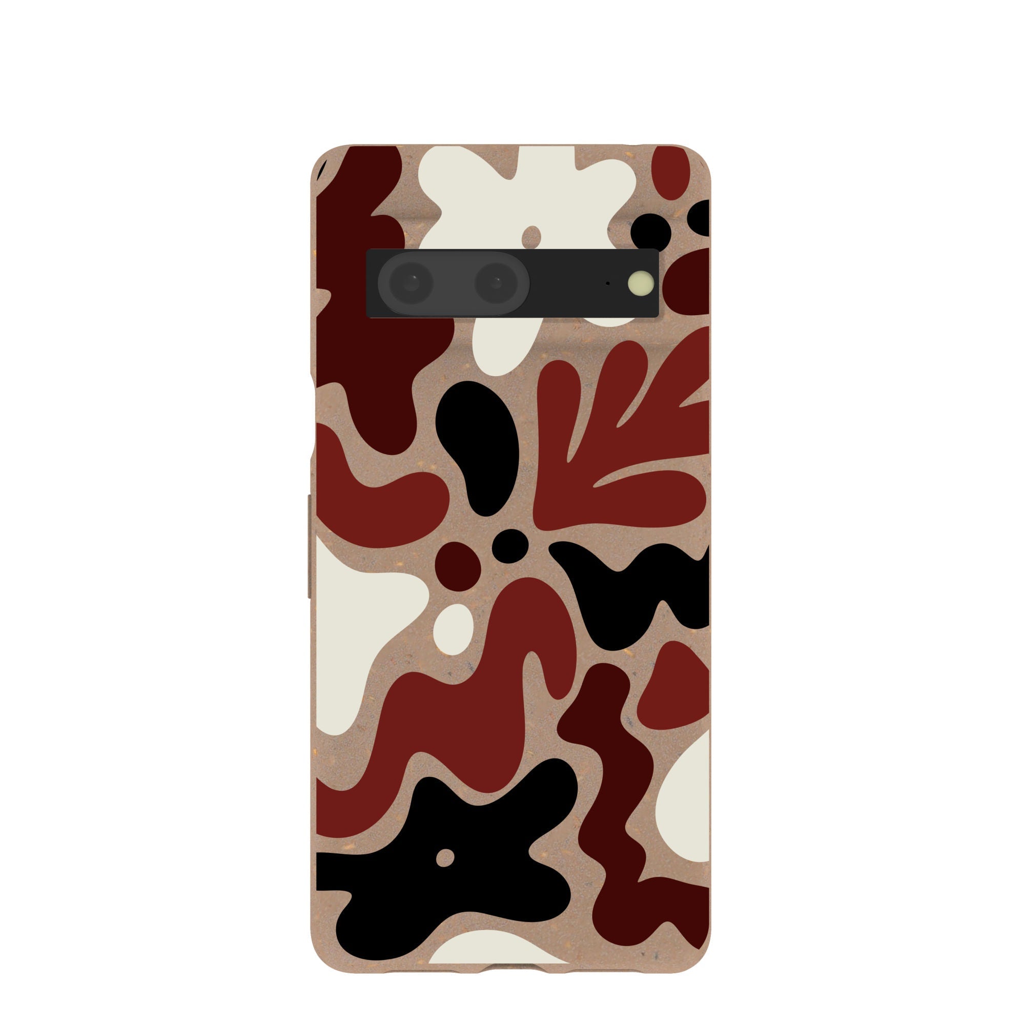 Chocolate Brown Earthy Curves Google Pixel 7 Case Refurbished - Pela Case refurbished available on Cerqular