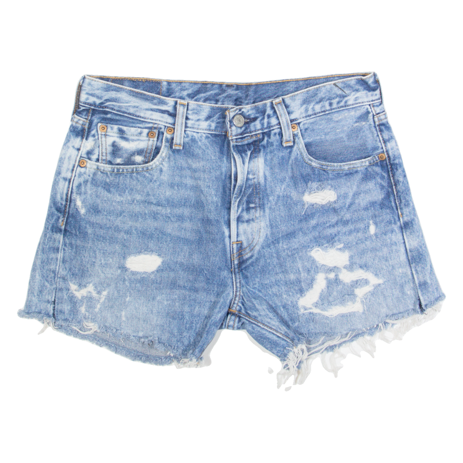 LEVI'S 501 BIG E Acid Wash Womens Denim Shorts Blue M W30 Refurbished - N/A refurbished available on Cerqular