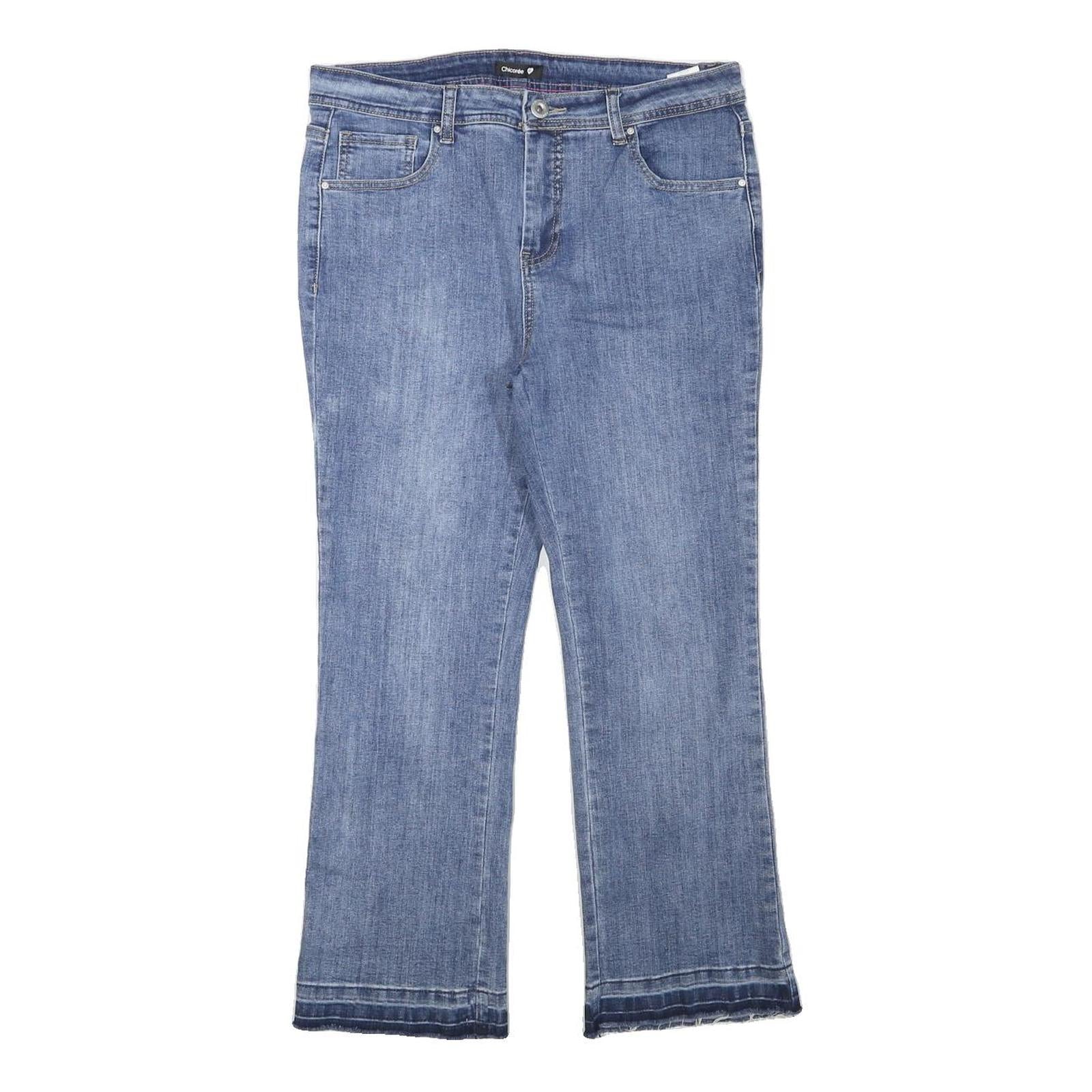 CHICOREE Womens Jeans Blue Regular Straight Denim Medium W31 L25 Casual Refurbished - N/A refurbished available on Cerqular