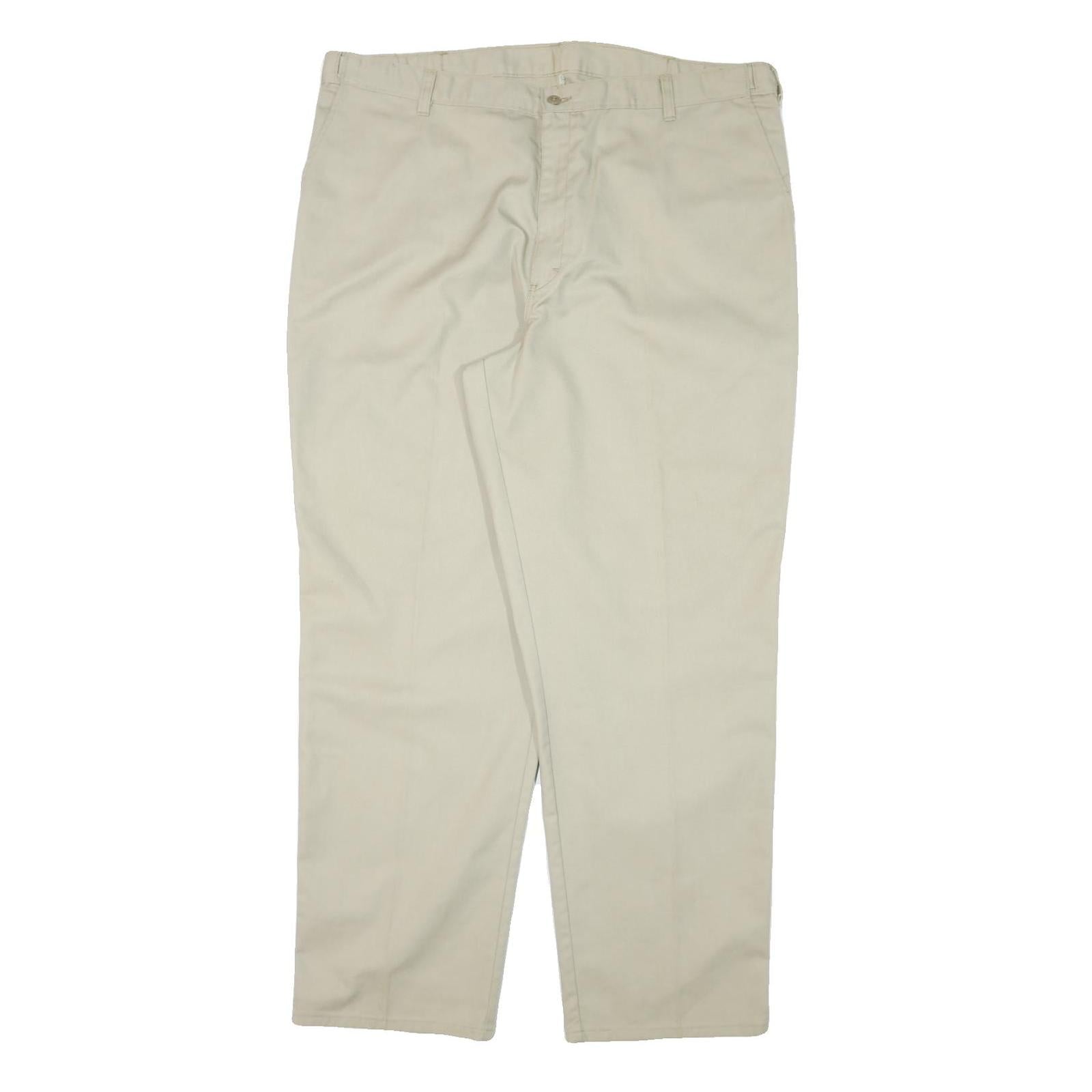 DICKIES Mens Cotton Blend Beige Regular Fit Straight Leg Trousers W40 L31 Refurbished - N/A refurbished available on Cerqular