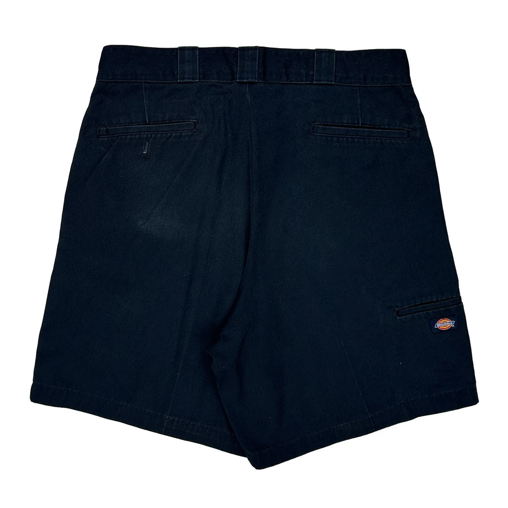 Dickies Shorts - 36W 6L Black Cotton Refurbished - Thrifted (note: this is a term often used to describe second- refurbished available on Cerqular