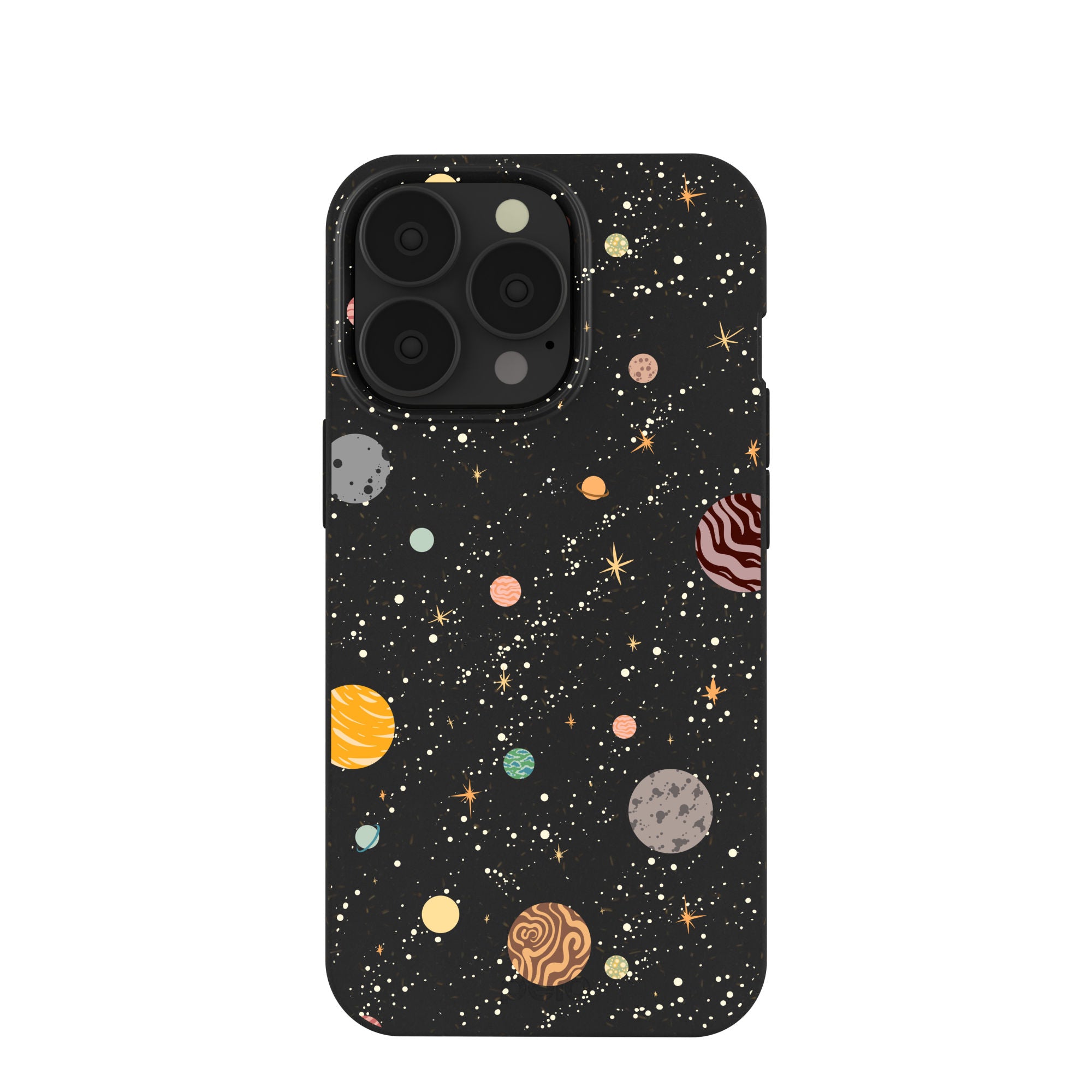 Black Galactic Glow iPhone 13 Pro Case Refurbished - Pela Case refurbished available on Cerqular